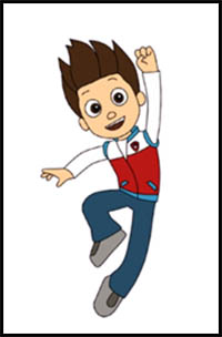 how to draw ryder from paw patrol