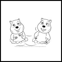 how to draw gophers from paw patrol