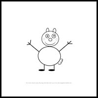 how to draw spencer sheep from pegga pig