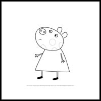 how to draw penny pony from pegga pig