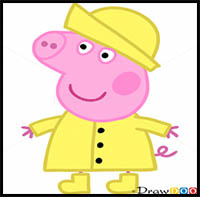 how to draw peppa pig from pegga pig