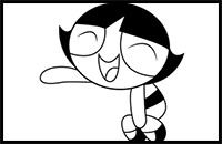 How to Draw Buttercup from The Powerpuff Girls
