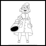 How to Draw Melinda Finster Full Body from Rugrats