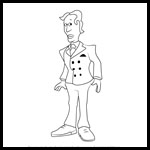 How to Draw Jonathan Kraskell from Rugrats