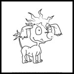 How to Draw Pepper from Rugrats