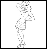 How to Draw Daphne from Scooby-Doo