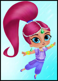how to draw shimmer from shimmer and shine