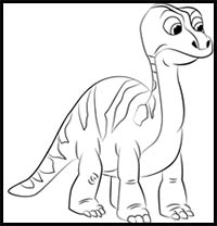 how to draw dino might from shimmer and shine