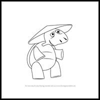 How to Draw Dr. Turtle from Skunk Fu!