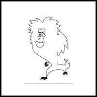 How to Draw Baboon from Skunk Fu!