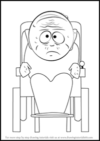 How to Draw Grandpa Marvin Marsh from South Park
