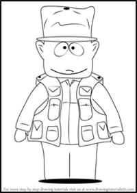How to Draw Jimbo Kern from South Park