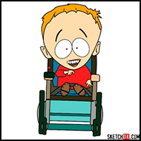 How to Draw Timmy Burch from South Park