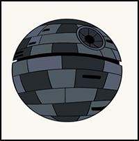 How to Draw the Death Star from Star Wars
