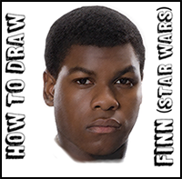 How to Draw Finn from Star Wars Force Awakens Step by Step Drawing Tutorial