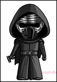 How to Draw Star Wars Kylo Ren