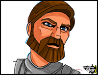 How to Draw Obi-Wan Kenobi from Star Wars
