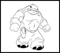 How to Draw Captain Gantu from Lilo and Stitch