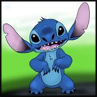 How to Draw Stitch from Lilo and Stitch