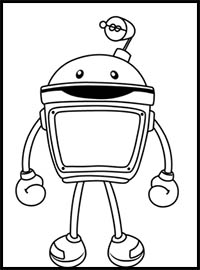 How to Draw Bot from Team Umizoomi