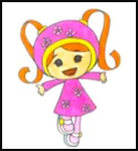 How to Draw Milli from Team Umizoomi