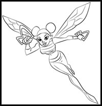 How to Draw Bumblebee from Teen Titans Go