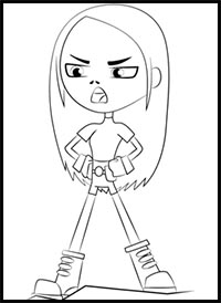 How to Draw Terra from Teen Titans Go
