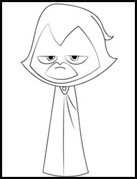 How to Draw Raven from Teen Titans Go