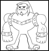 How to Draw Mammoth from Teen Titans Go