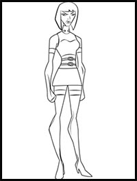 How to Draw Madame Rouge from Teen Titans