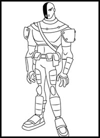 How to Draw Slade from Teen Titans