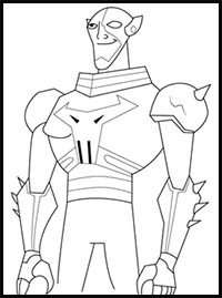 How to Draw Brother Blood from Teen Titans