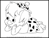 How to Draw Bamm-Bamm Rubble from The Flintstones
