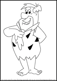 How to Draw Fred Flintstone from The Flintstones