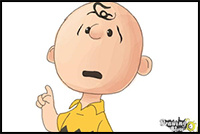 How to Draw Charlie Brown from The Peanuts Movie