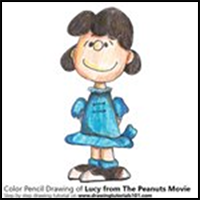 How to Draw Lucy from The Peanuts Movie