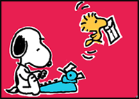 How to Draw Snoopy and Woodstock