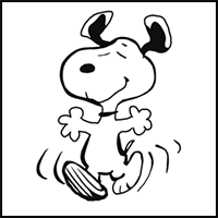 How to Draw Snoopy from Peanuts & Charlie Brown with Drawing Steps