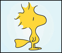 How to Draw Woodstock from Peanuts