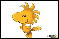 How to Draw Woodstock from The Peanuts Movie