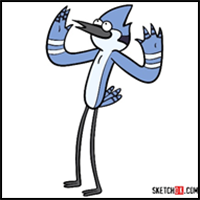 How to Draw Mordecai | Regular Show
