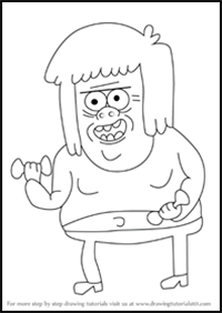 How to Draw Muscle Man from Regular Show