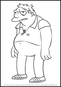 How to Draw Barney Gumble from The Simpsons