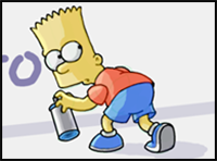How to Draw Bart Simpson from The Simpsons