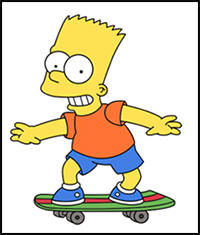 How to Draw Bart Simpson (Full Body)
