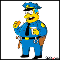 How to Draw Chief Clancy Wiggum