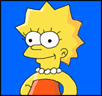 How to Draw Lisa Simpson from The Simpsons