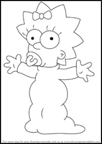 How to Draw Maggie Simpson from The Simpsons
