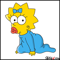 How to Draw Maggie Simpson