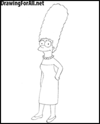 How to Draw Marge Simpson
